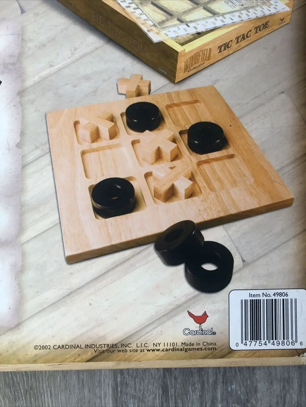 Woodfield Collection Tic Tac Toe Set Wooden 2002 With Clear Case . Used vintage